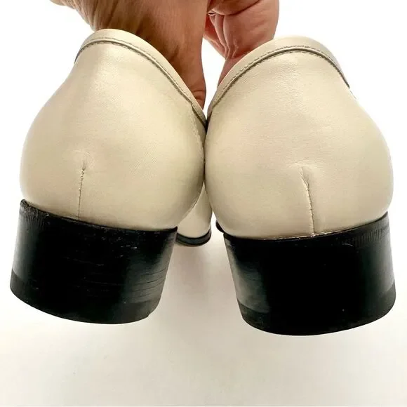 GUCCI Jakarta Interlocking G Horsebit Loafers Calfskin Mystic White EU39.5 US9.5 - Picture 4 of 9